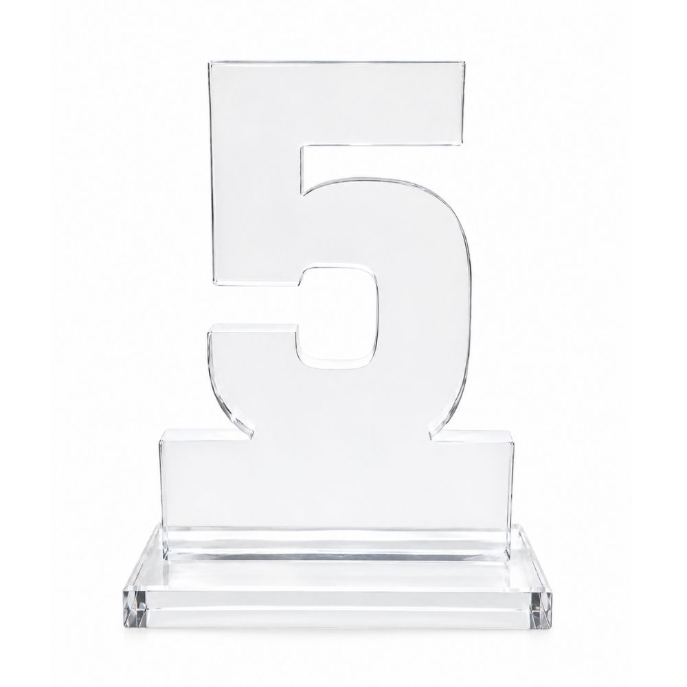 Acrylic Number Trophy