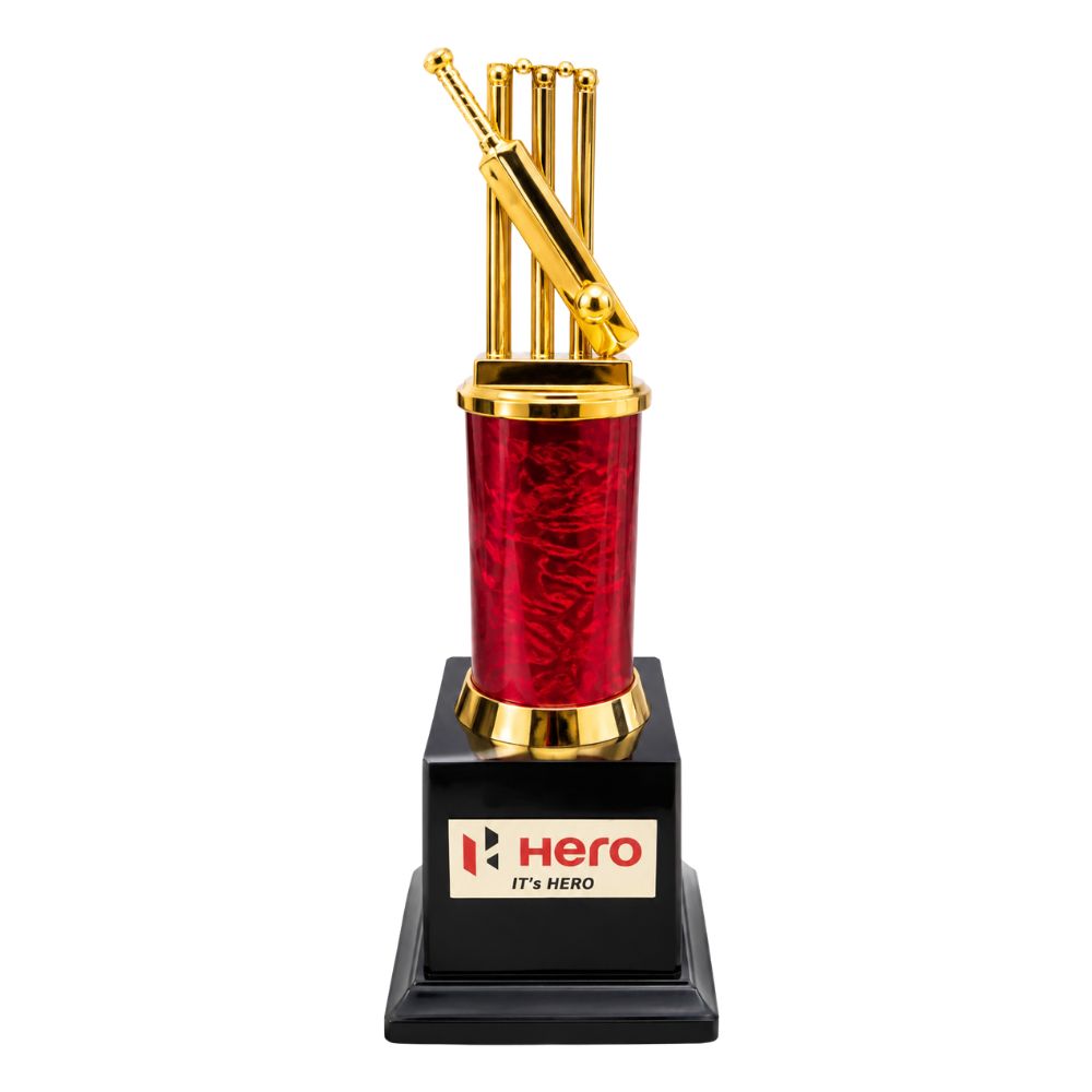 Cricket Bat Trophy for Tournament Winners & Sports Awards |  11″H