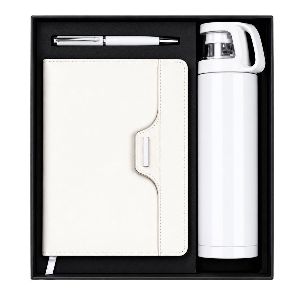 Pen Keeper Notebook Set with Flask for Corporate Gifting