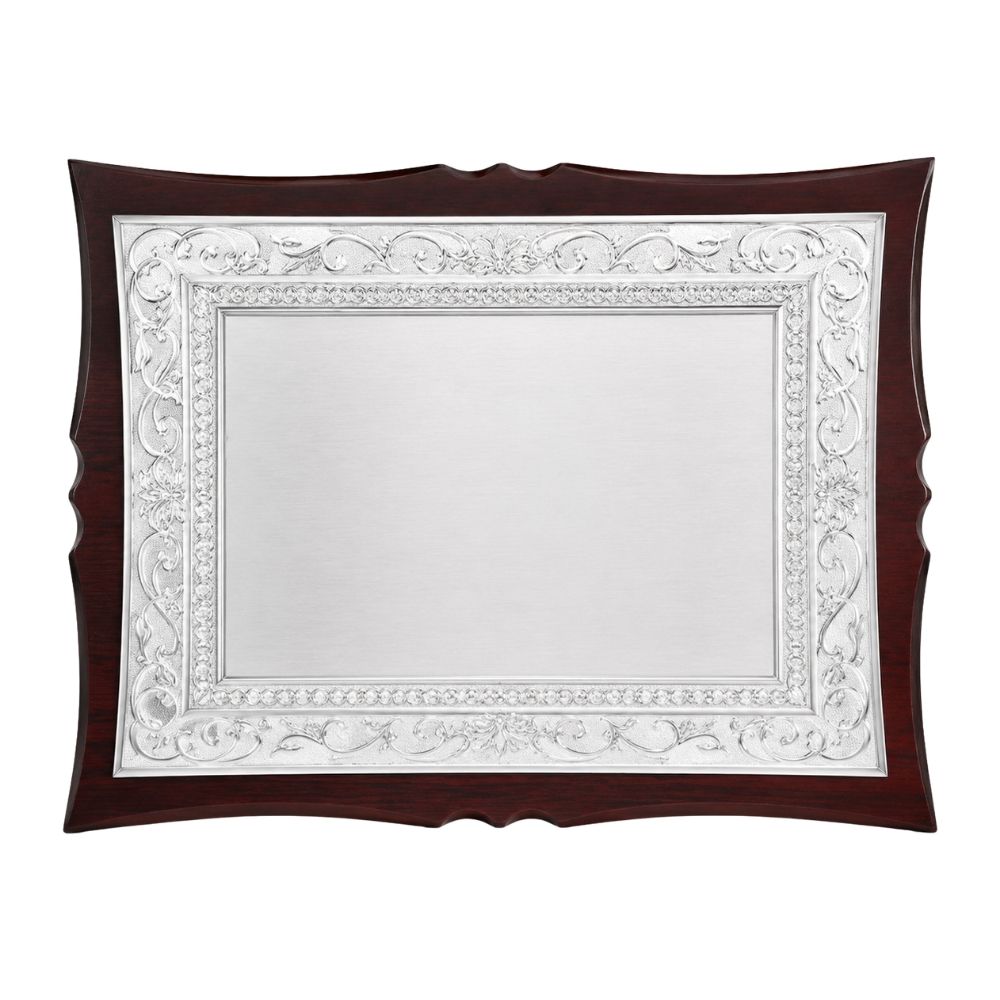 Silver Finish Plaque Award