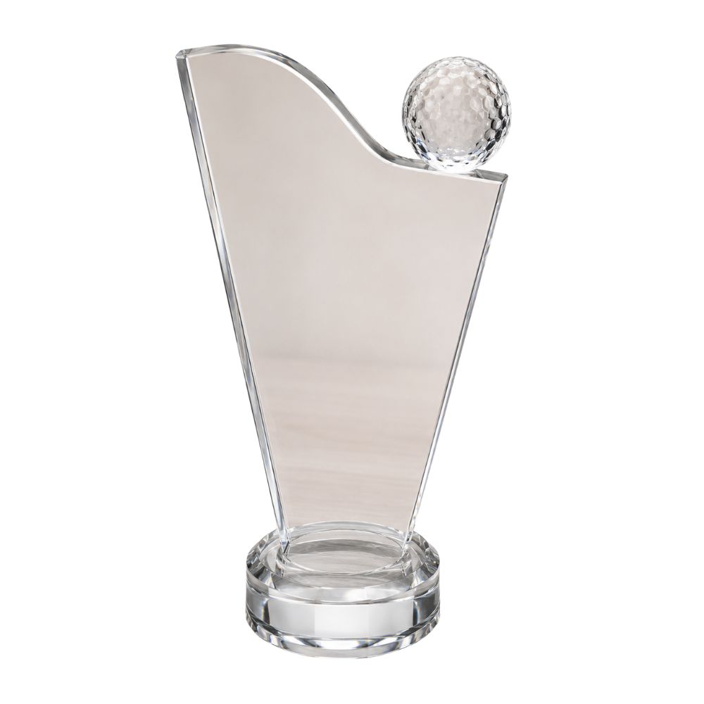Crystal Golf Ball Trophy Award