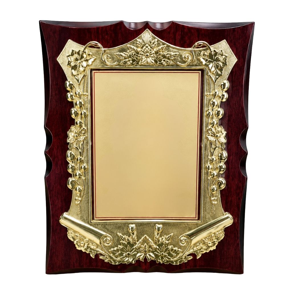 Gold Finish Plaque Award