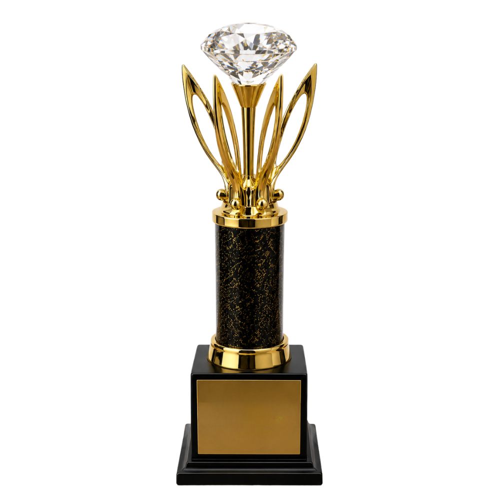 Crystal Diamond Award Trophy for Corporate Recognition & Achievement Ceremonies | 12″H