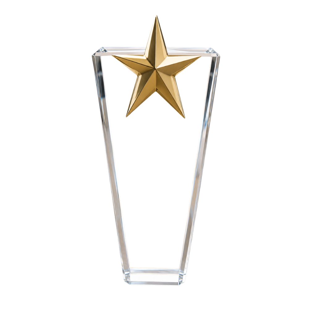 Star Crystal Award Trophy