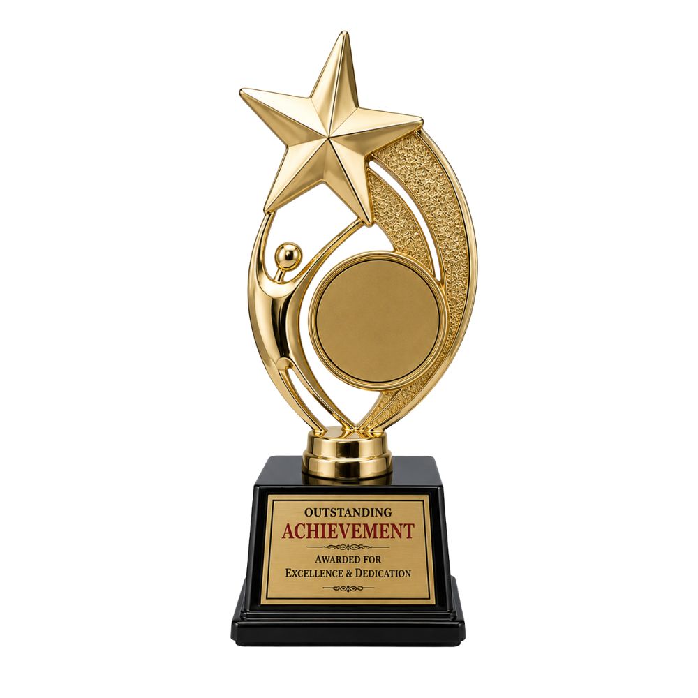 Premium Achievement Star Trophy Award