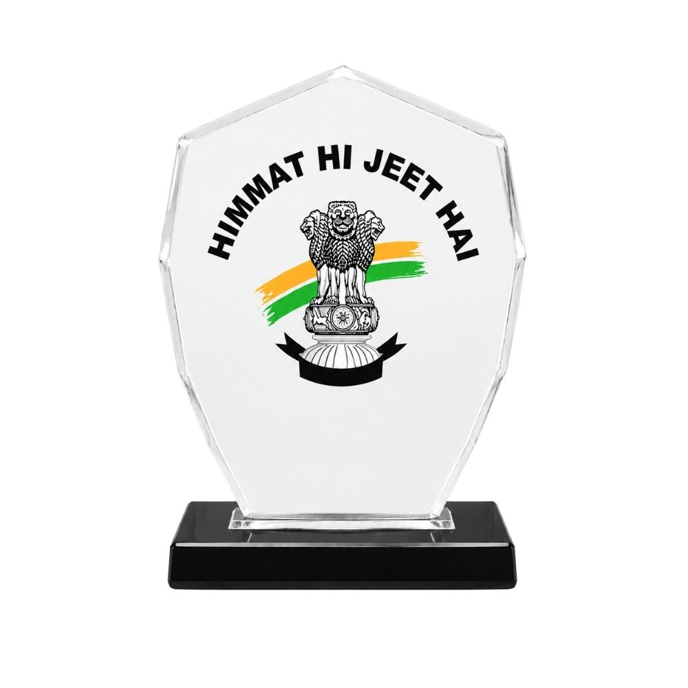 Clear Acrylic Shield Trophy
