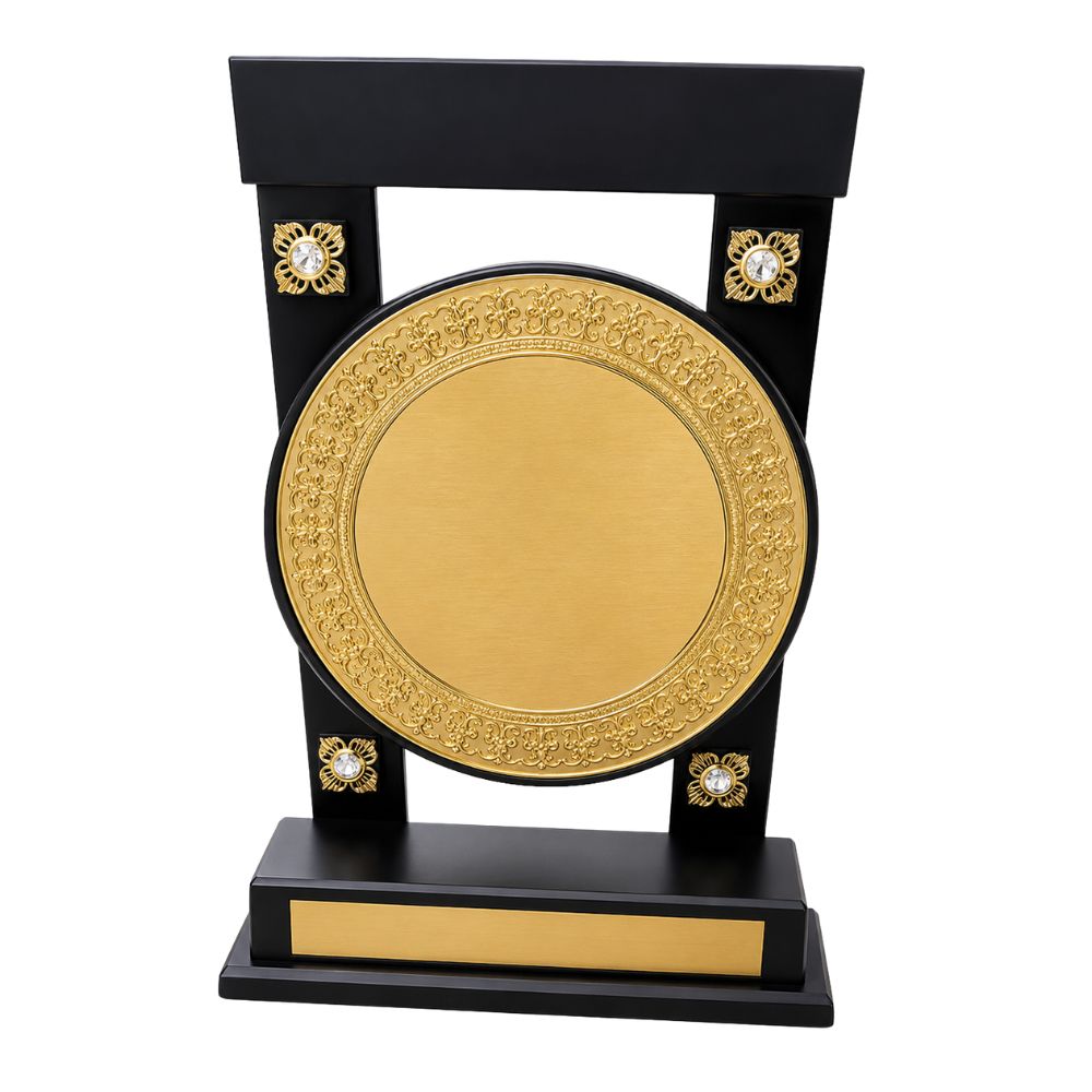 Golden Corporate Award Trophy – Premium Recognition Plaque | Globalware