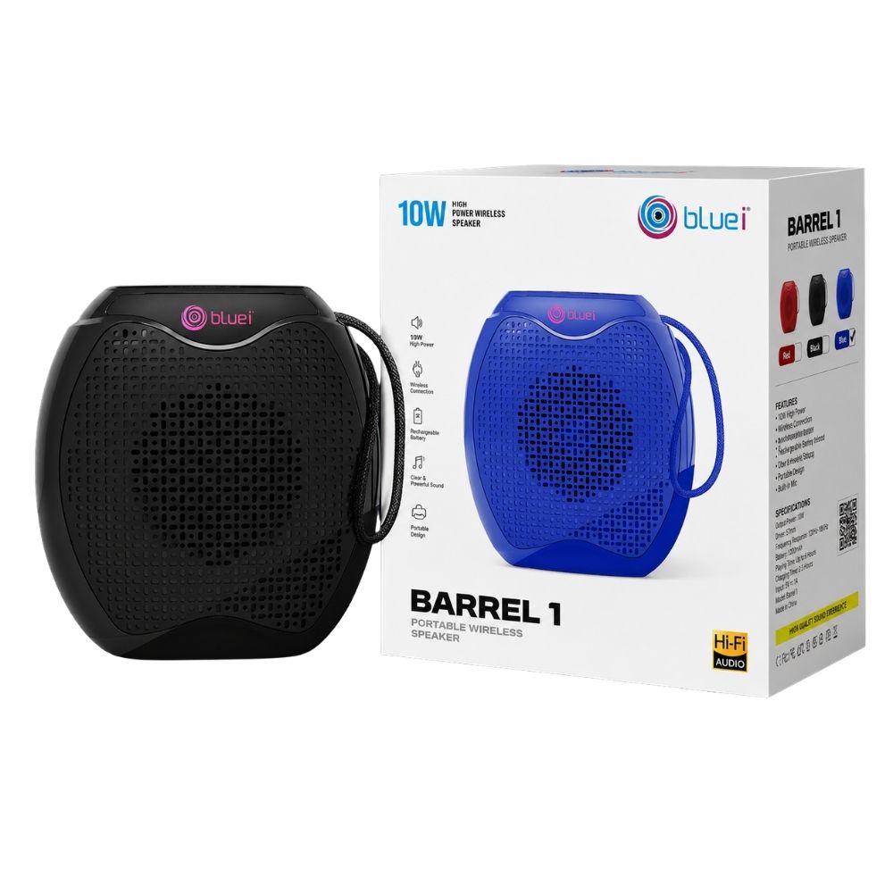 Barrel 1 Portable Bluetooth Speaker with RGB Lights & 10W Output