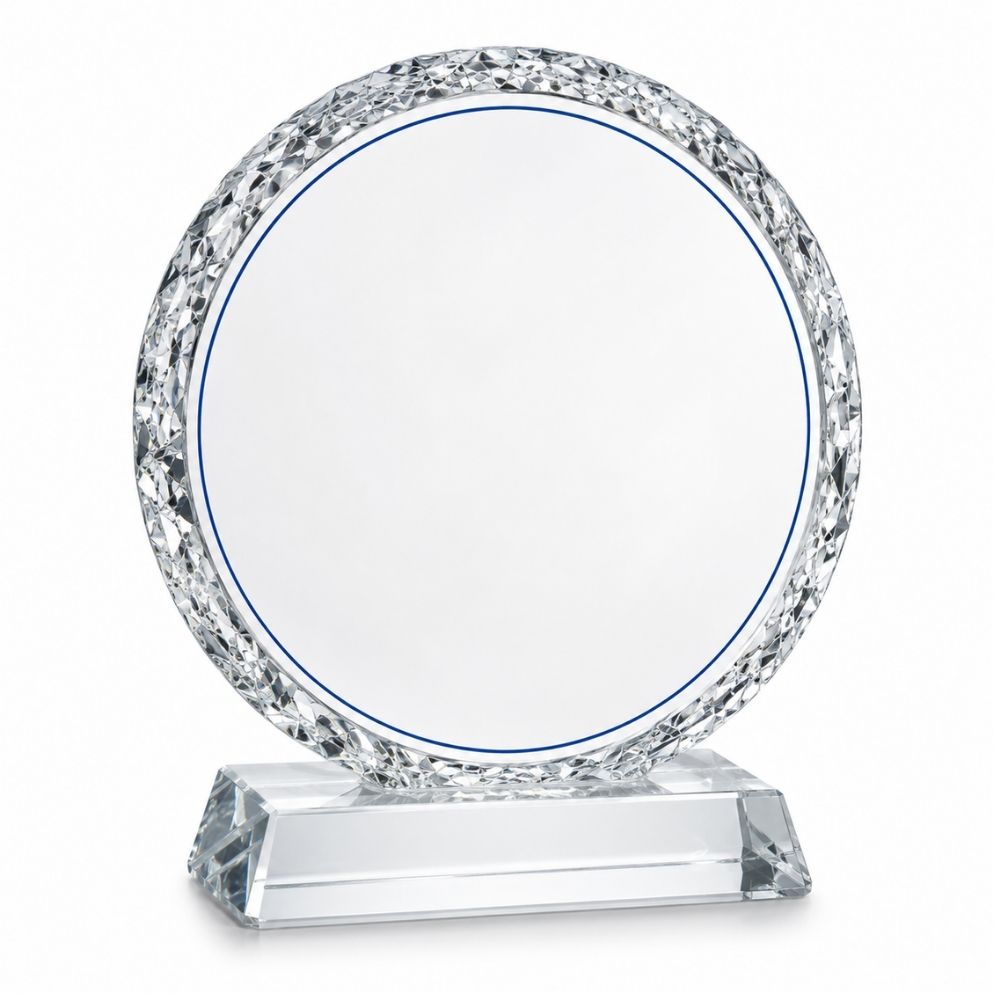 Round Crystal Acrylic Trophy