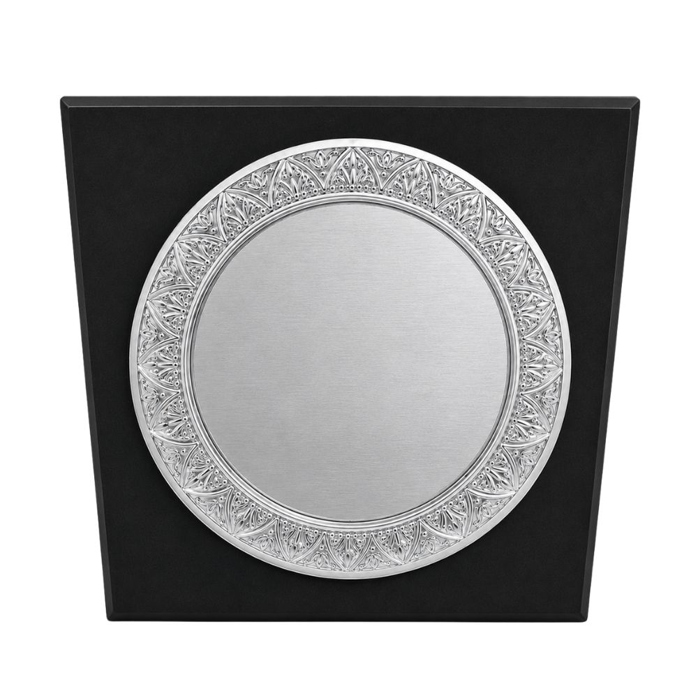 Silver Wooden Plaque Award