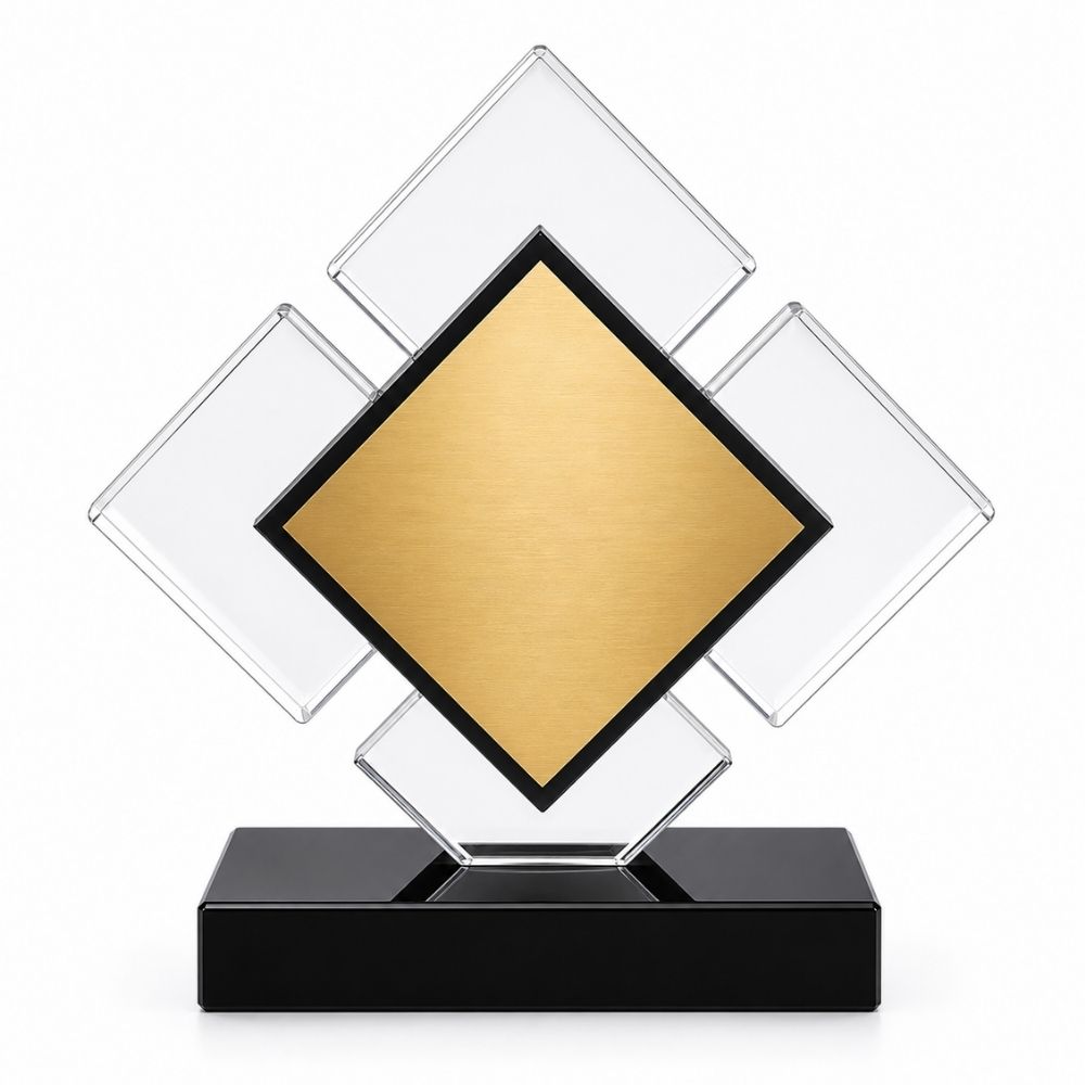 Geometric Acrylic Award Trophy