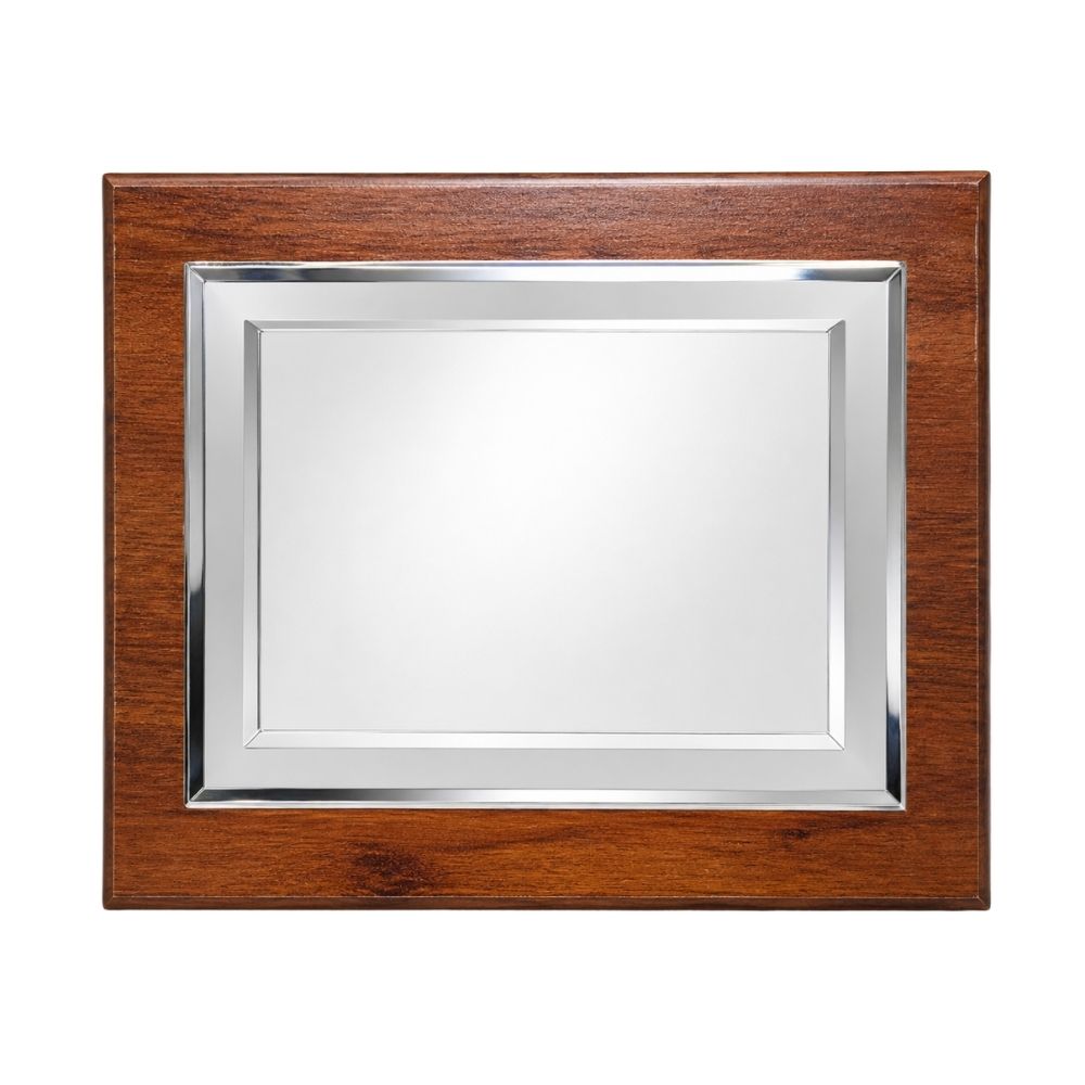 Silver Wooden Plaque Award