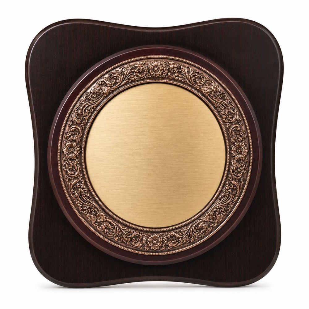 Wooden Gold Plaque Award