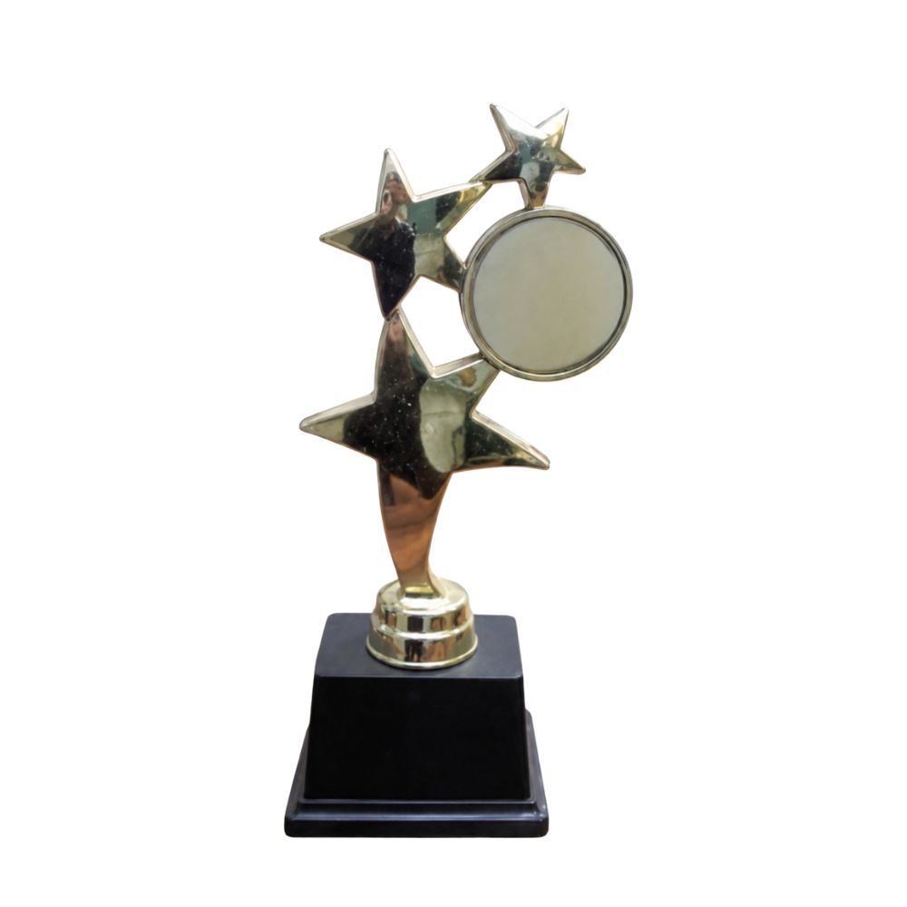 Premium Triple Star Achievement Trophy Award for Winners