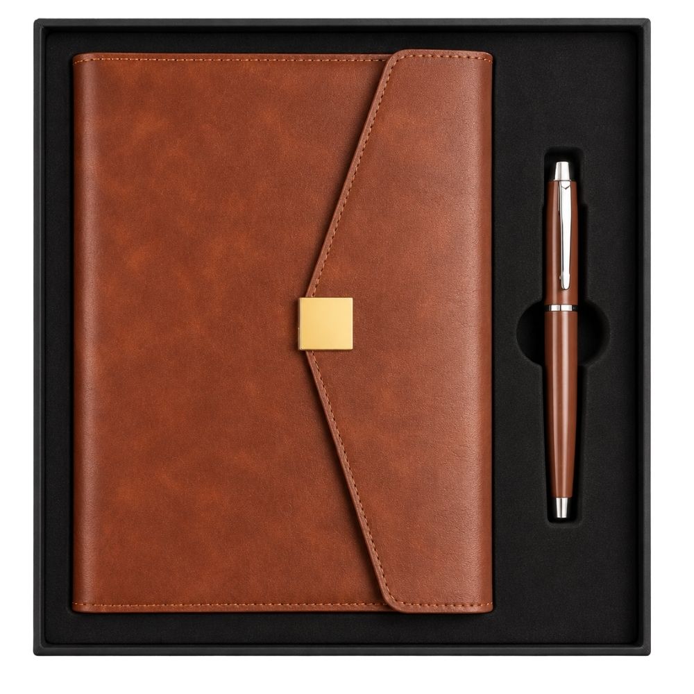 Executive Organizer Diary with Metal Pen & Magnetic Flap