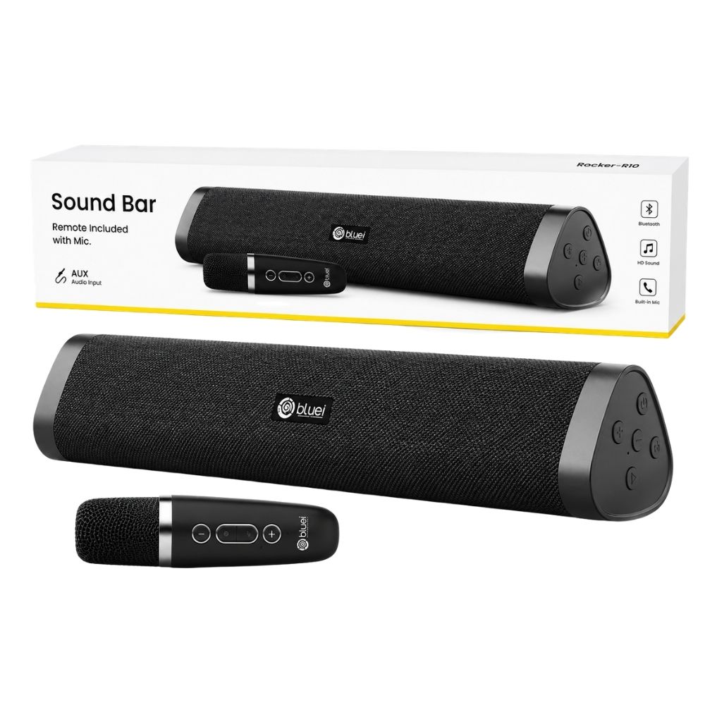 Wireless Soundbar Speaker with Mic & 12W Output