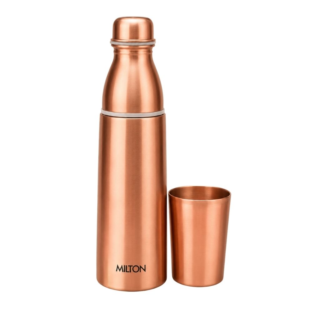 Milton Copper Combo Bottle & Glass 1 Litre