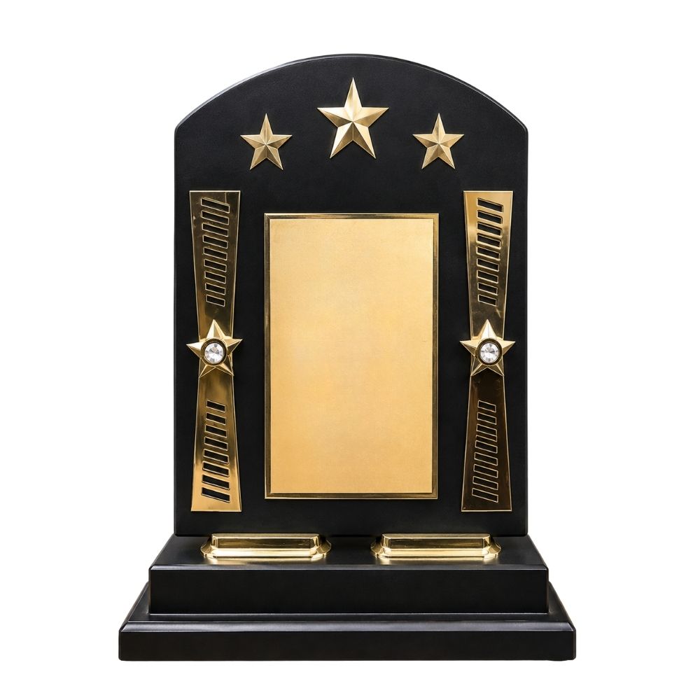 Wooden Star Award for Corporate Achievement Trophy