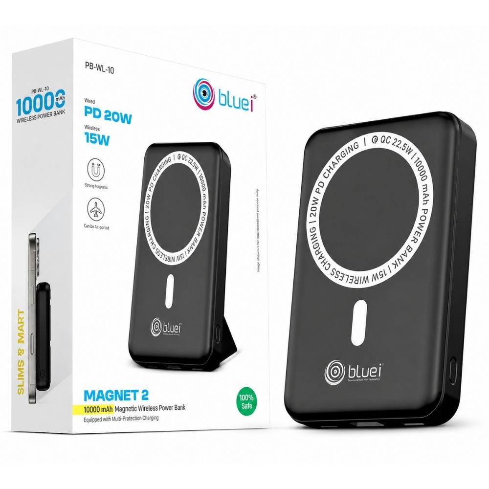 Magnet 2 Wireless Power Bank with 10000mAh Capacity & 20W PD Charging