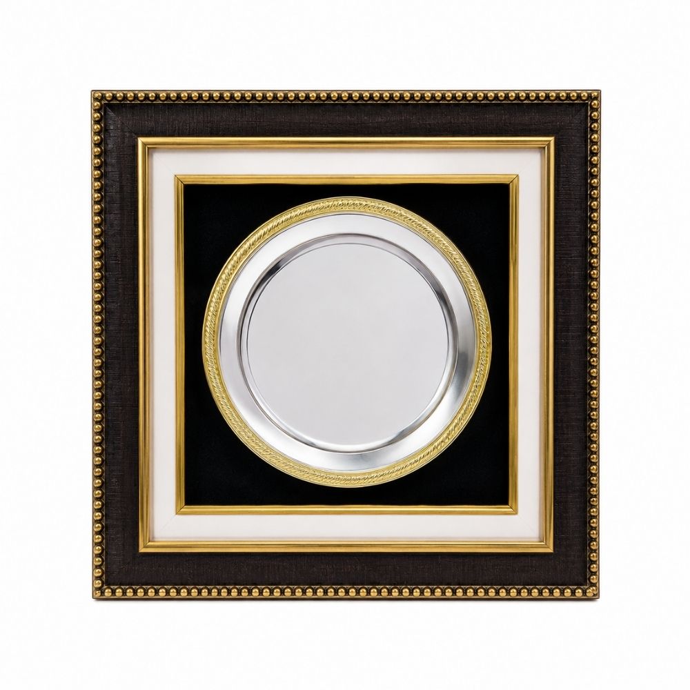 Premium Metal Plate Recognition Trophy