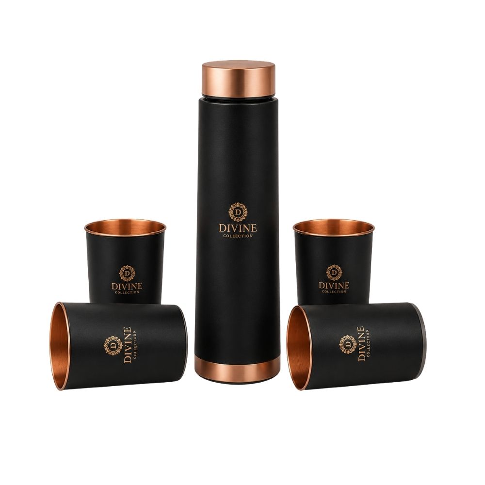 Eclair Bottle Set with 4 Glasses for Corporate Gifting | Globalware