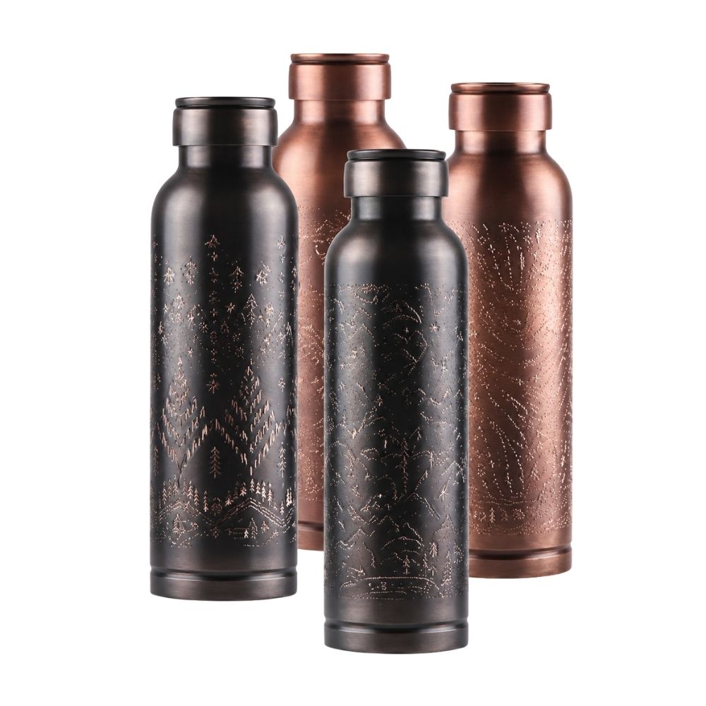 Premium Copper Swasth Bottle 1000ml for Corporate Gifting | Globalware