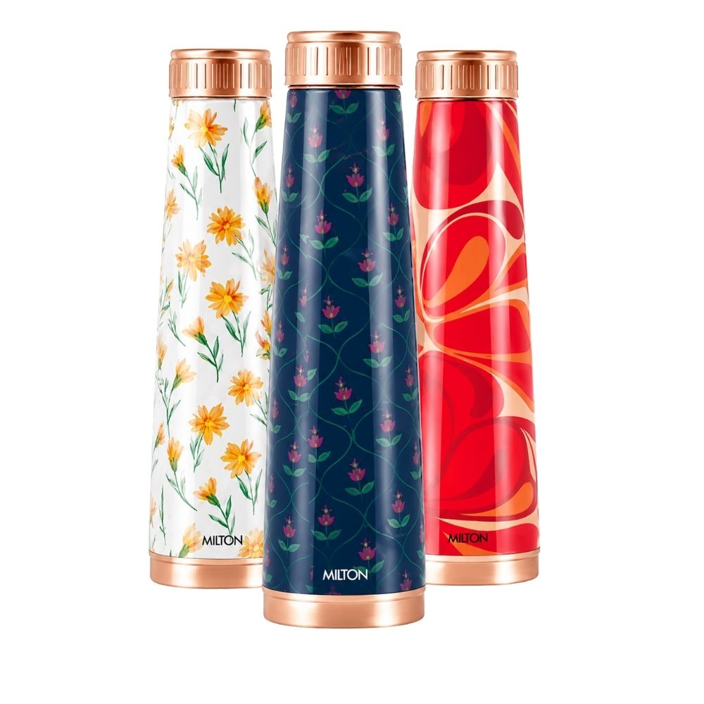 Premium Copper Delight Design Bottle 1000ml for Corporate Gifting | Globalware