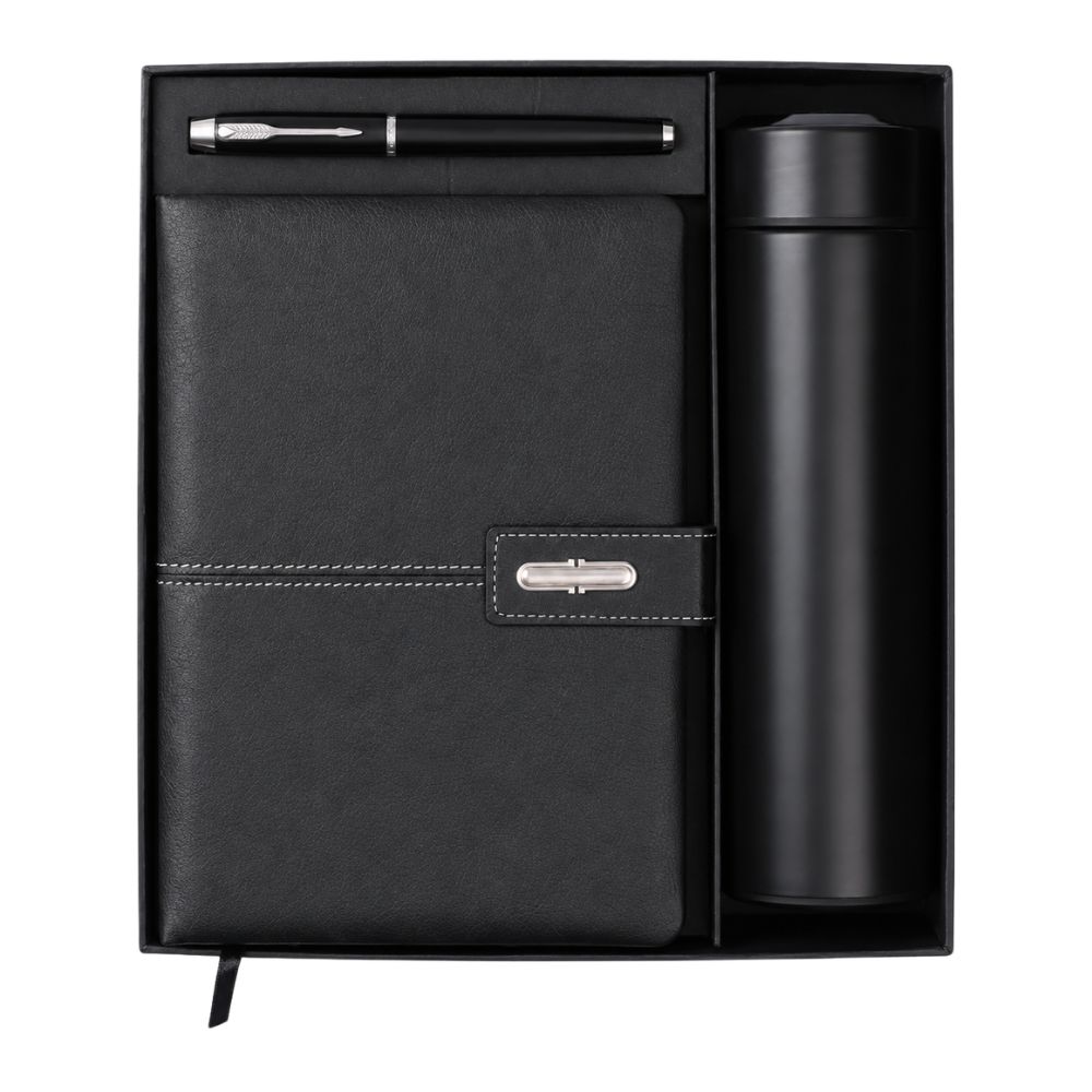 Executive Notebook & Flask Gift Set for Corporate Gifting