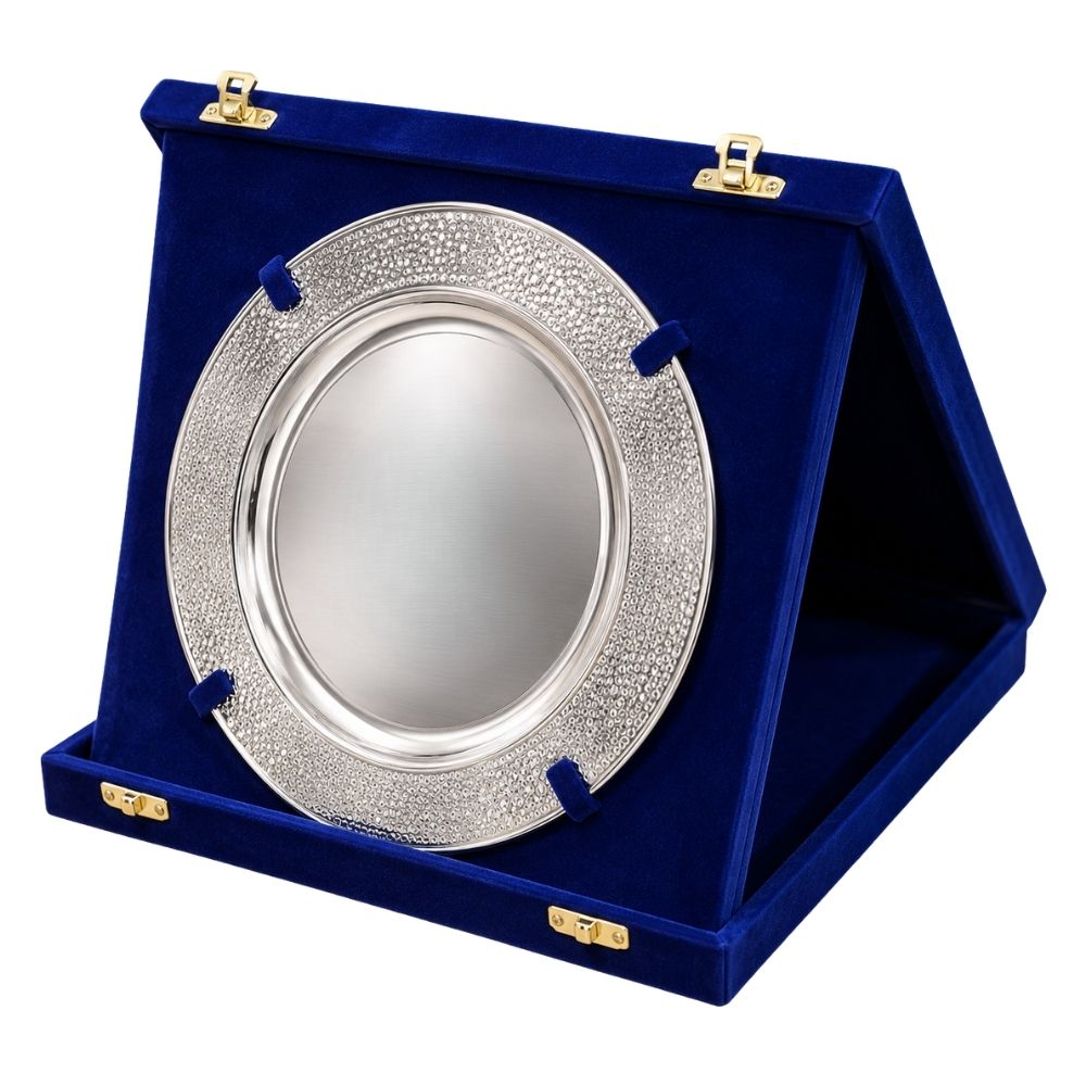 Silver Velvet Award Plaque