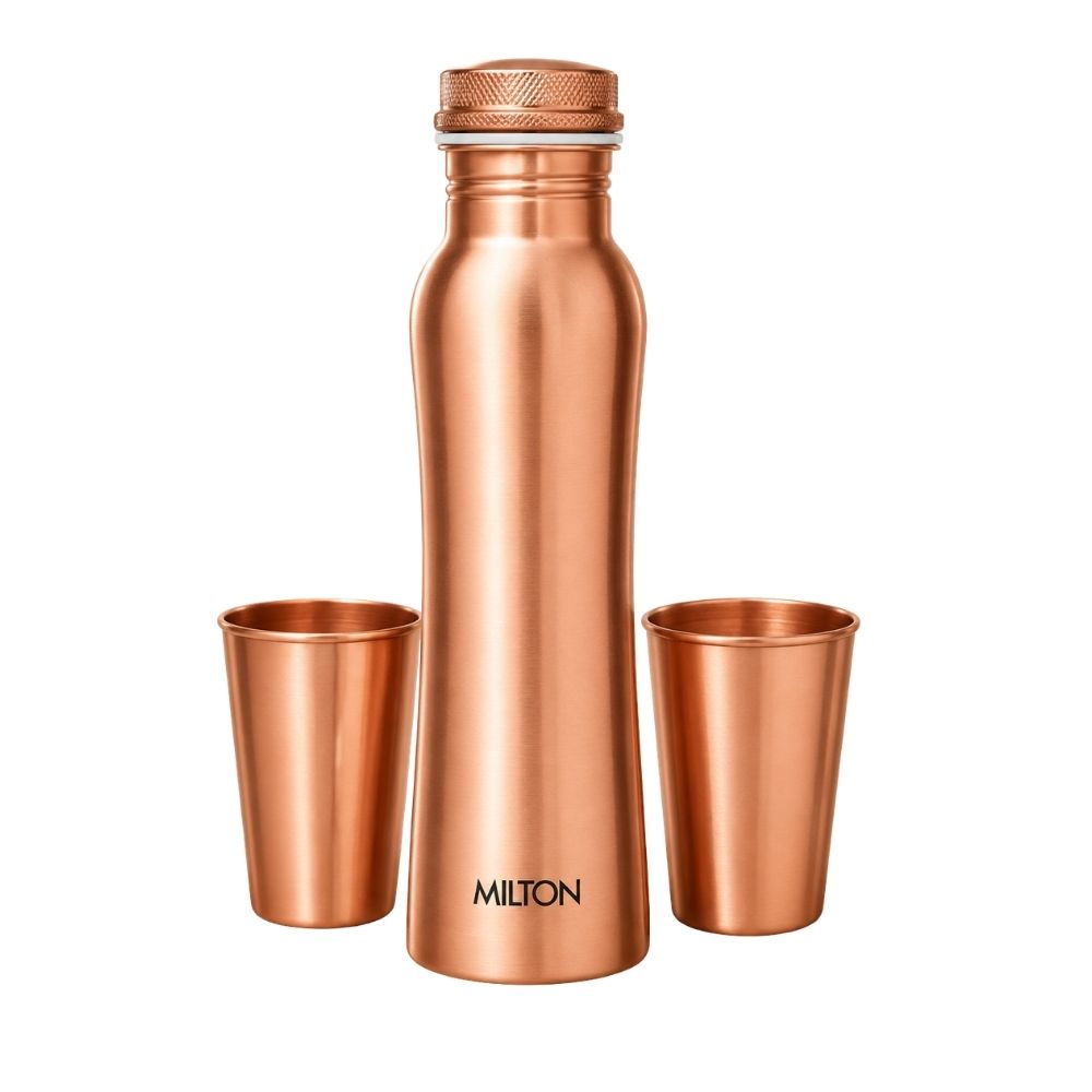 Premium Copper Bottle Corporate Gift Set for Corporate Gifting | 1000ml
