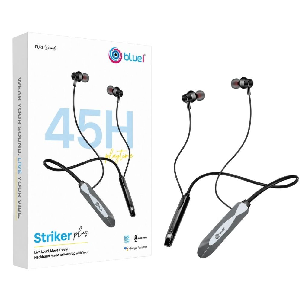 Striker Plus Wireless Neckband Earphones with 45 Hours Playtime