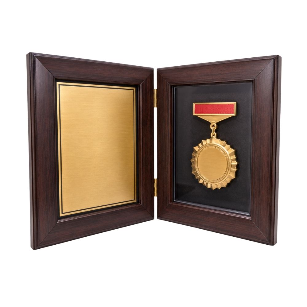 Wooden Medal Award Plaque