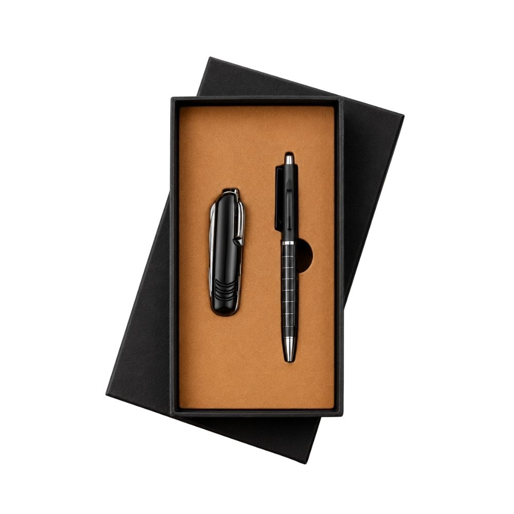 Pen & Keychain Gift Set with Presentation Box