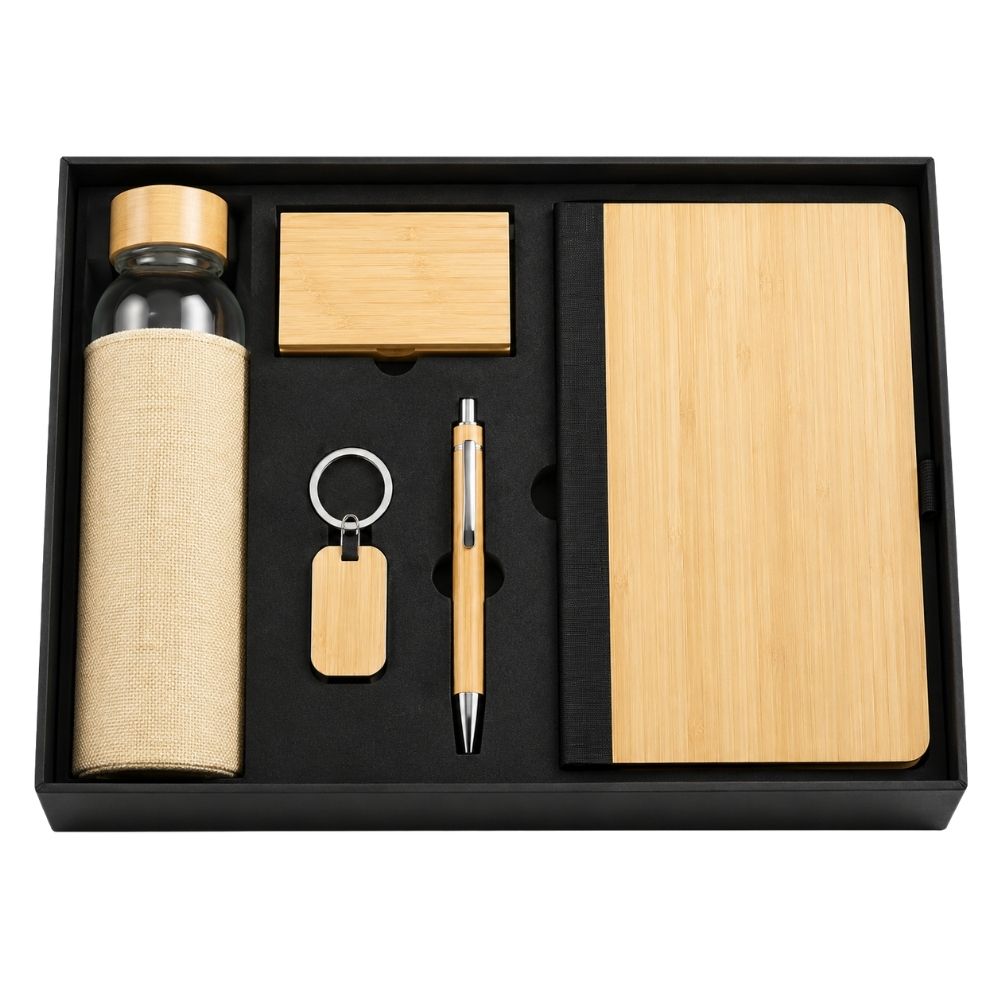 5 in 1 Eco-Friendly Bamboo Gift Set