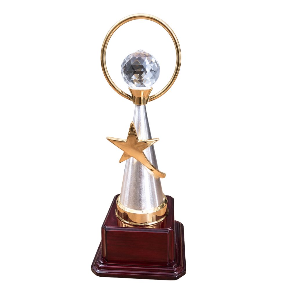 Crystal Star Excellence Trophy for Employee Recognition & Corporate Awards