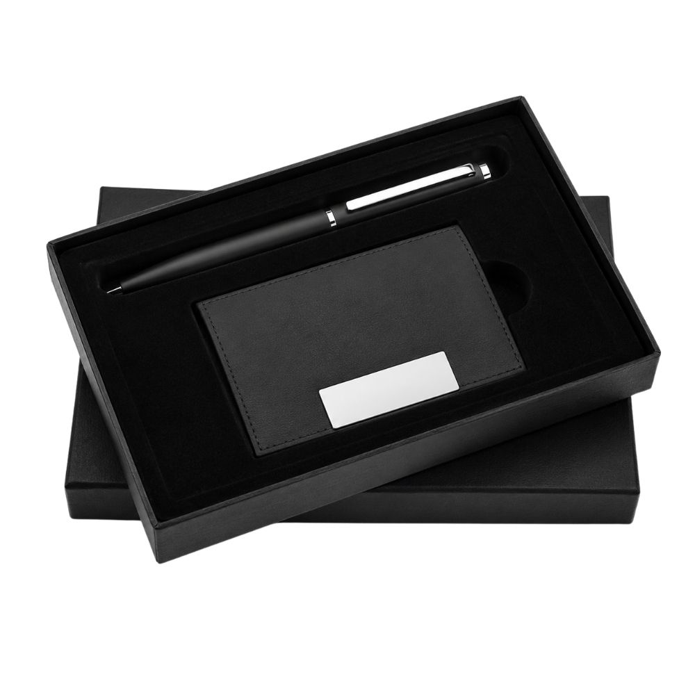 Executive Card Holder and Pen Gift Set