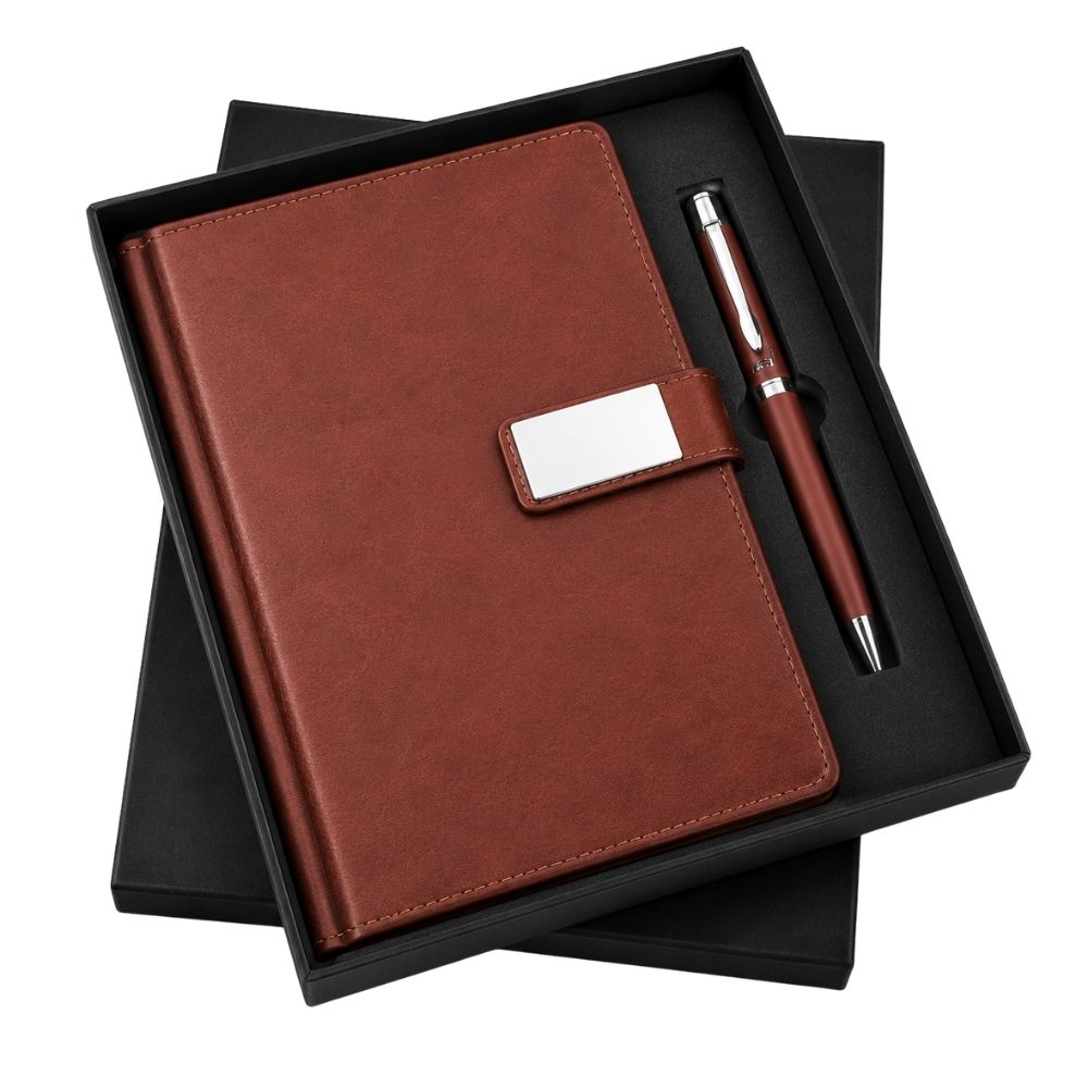 Executive Folder with Metal Lock & Pen Holder