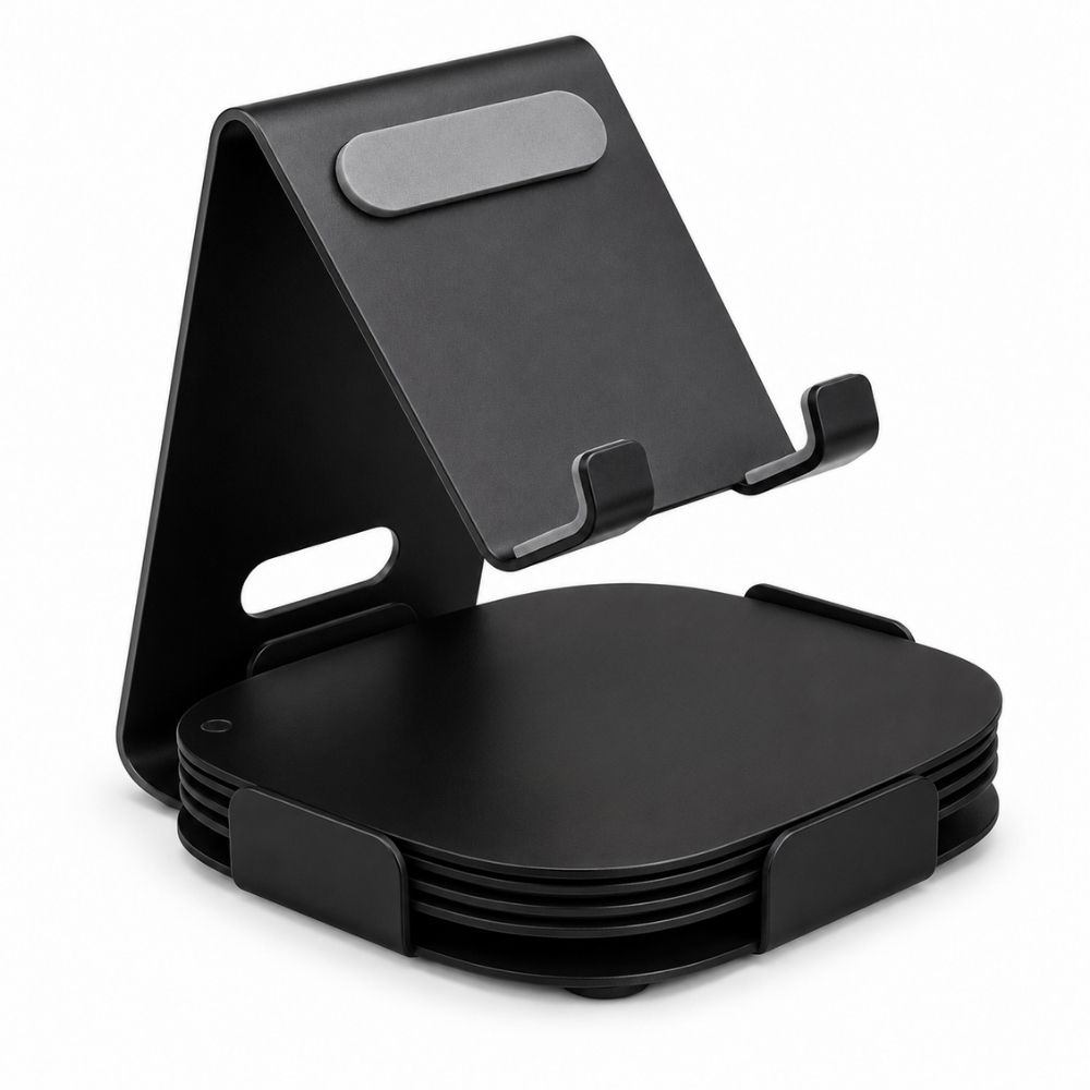 Mobile Stand with Coasters