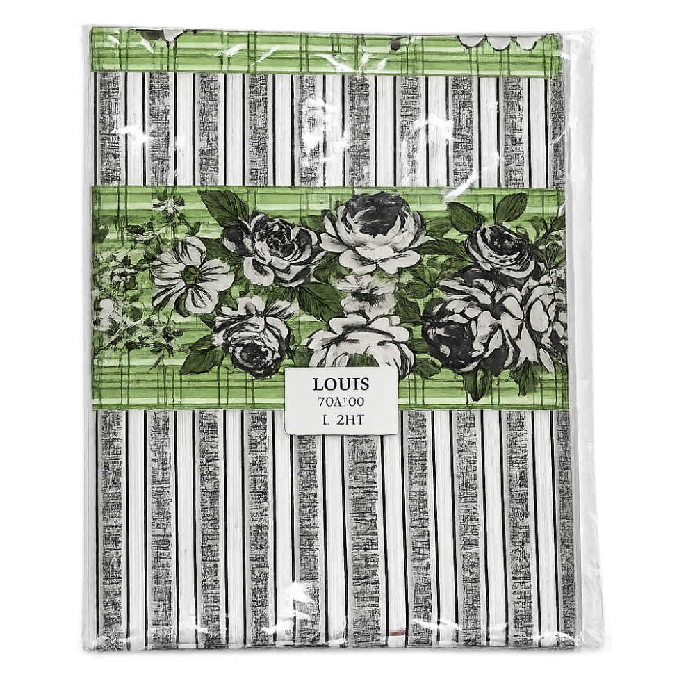 Premium Louis pure cotton double bedsheet with elegant floral print and two matching pillow covers.