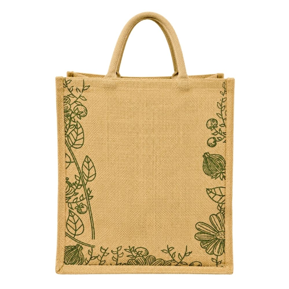 Designer Printed Jute Tote Bag for Corporate Gifting & Branding