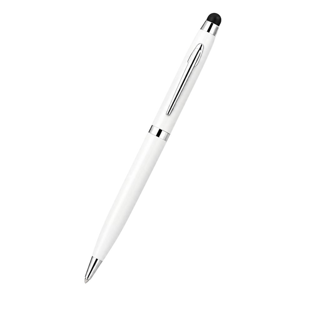 White Stylus Metal Pen