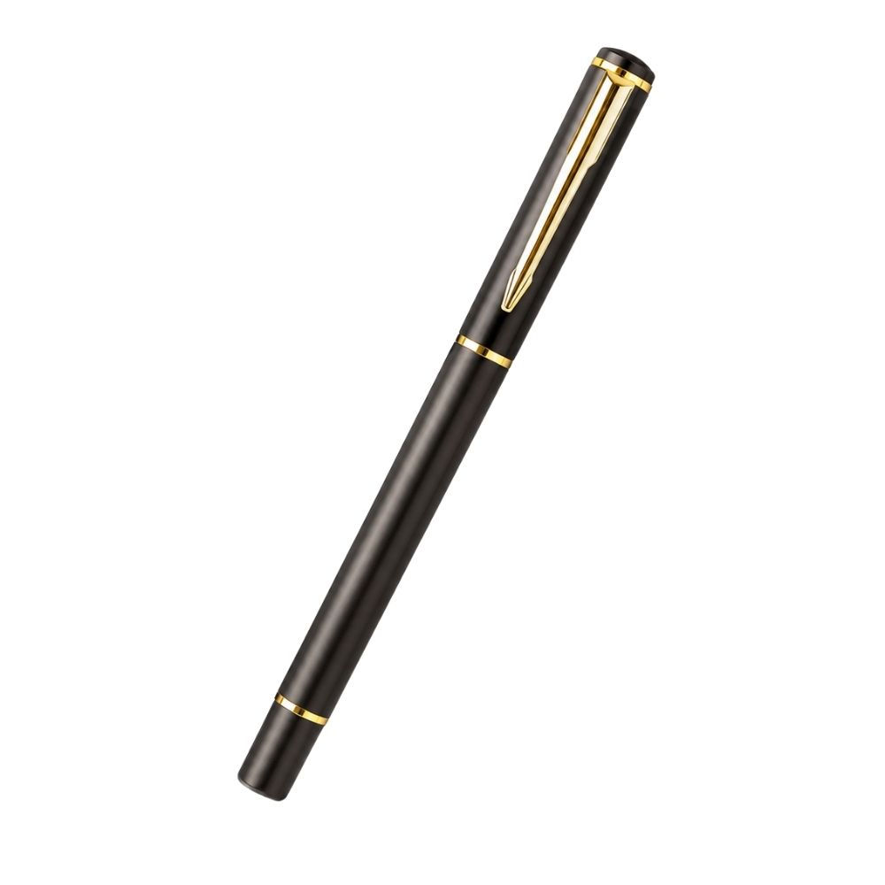 Black & Gold Metal Roller Pen