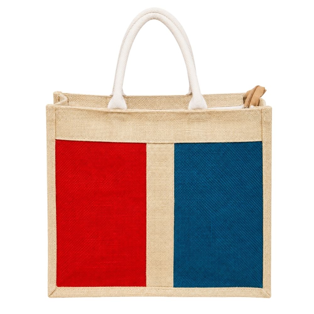 Designer Jute Zipper Bag for Corporate Gifting & Branding