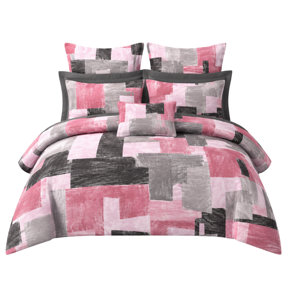 Feel Rich Grey Floral Pure Cotton Double Bedsheet Set with 2 Pillow Covers | 60×90 Inches