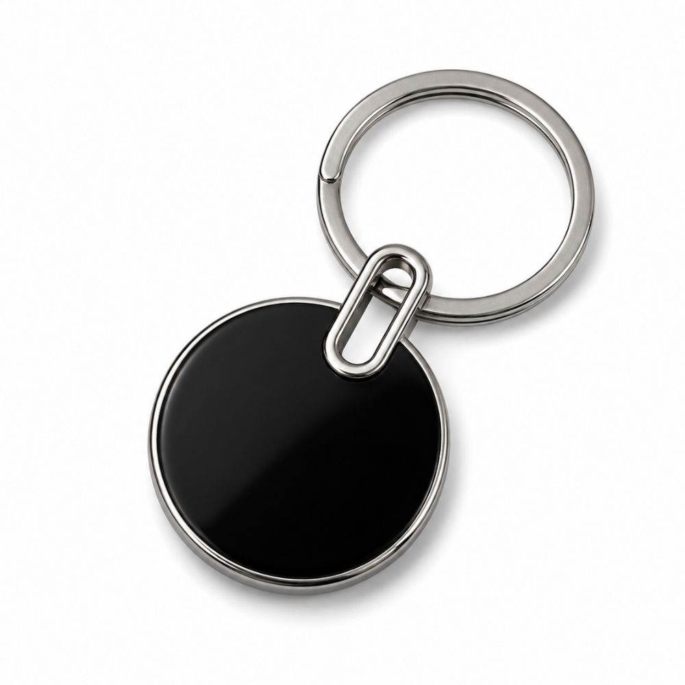 Round Promotional Metal Keychain for Corporate Branding