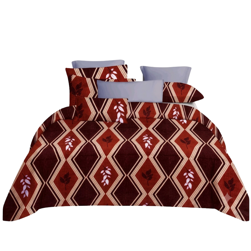 Glorious Pure Cotton Double Bedsheet Set with 2 Pillow Covers