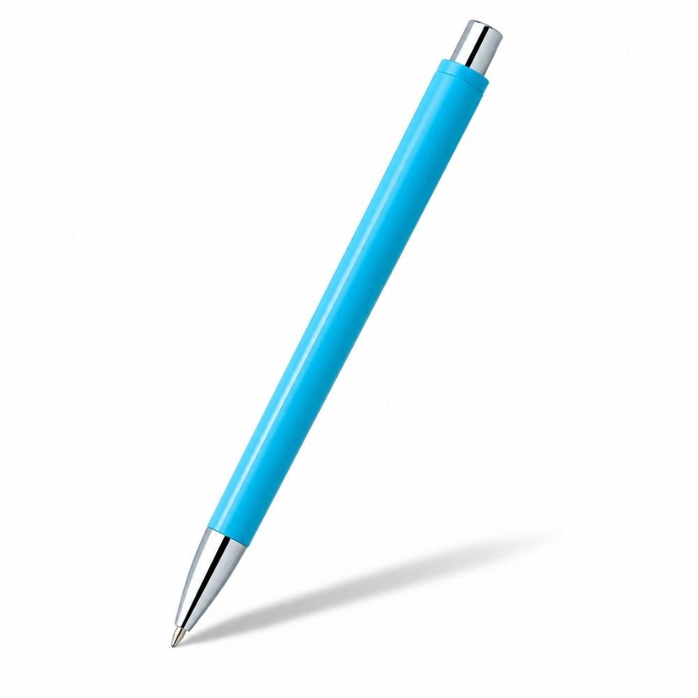 Sky Blue Click Ball Pen for Corporate Branding
