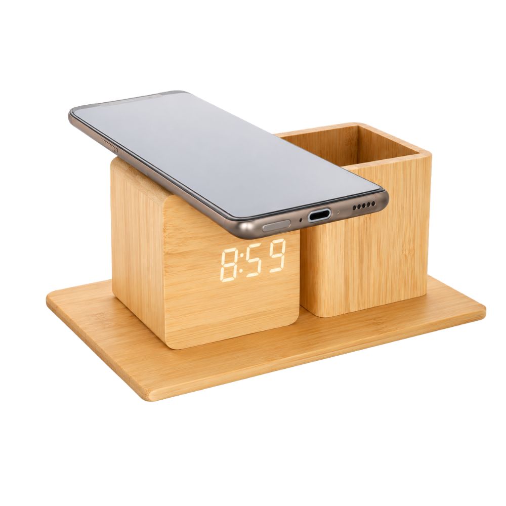 Bamboo Wireless Charging Hub