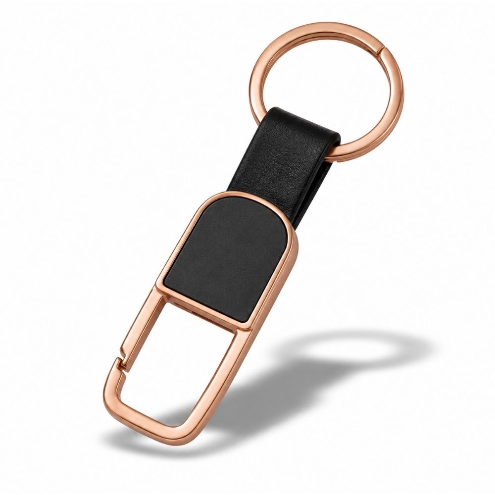 Metal & Leatherette Keychain for Corporate Gifting & Branding