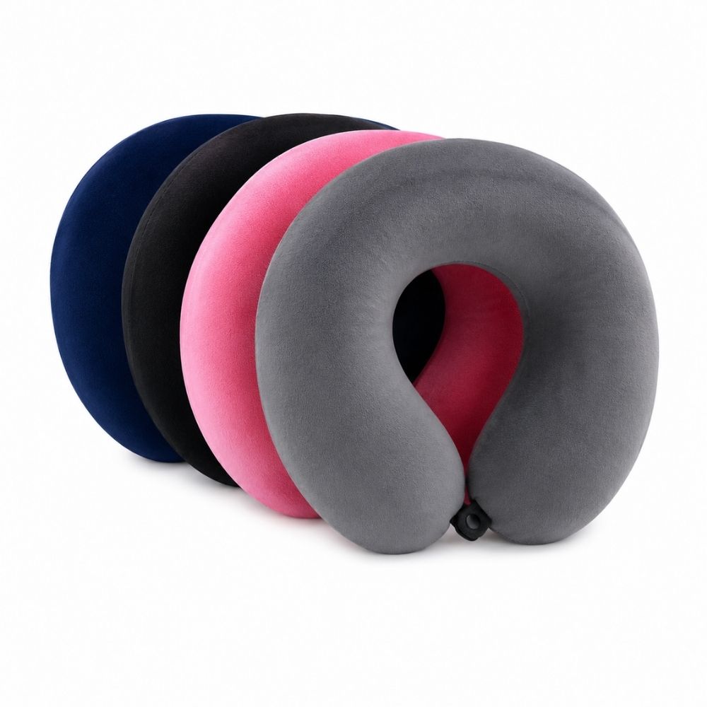 U-Shape Memory Foam Travel Pillow for Neck Support